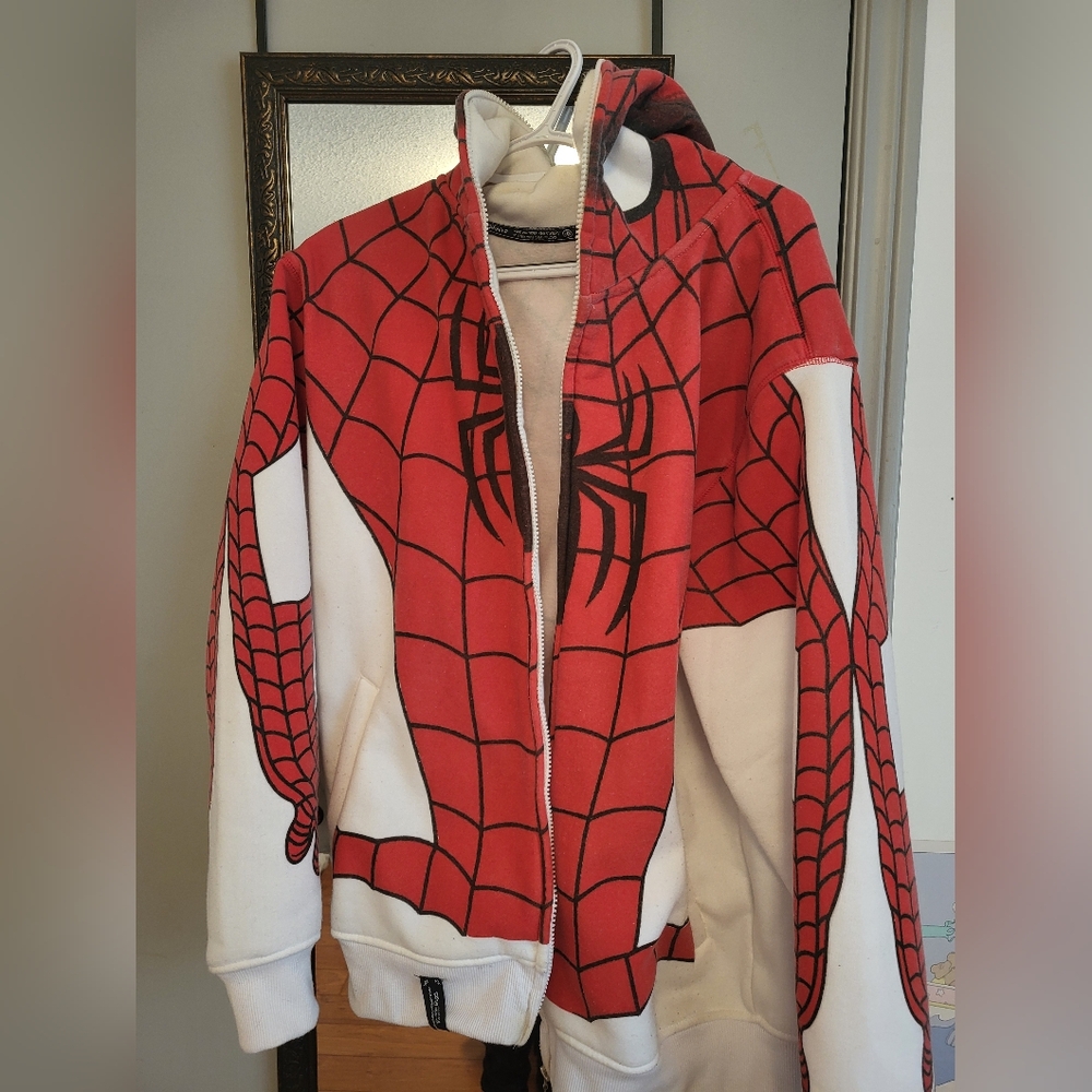 Marvel Spider-Man Red and White Hoodie